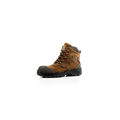 Image of Buckler Buckbootz BSH012BR Bang GuardzⓇ Brown Waterproof S3 Safety Boots (Numeric_12)