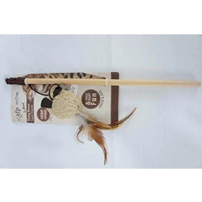 Image of ALL FOR PAWS Lamb Flying Mouse Wand Toy