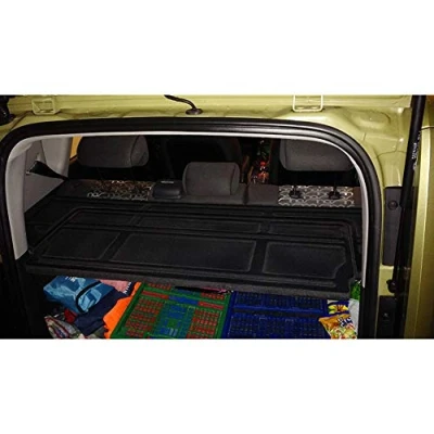 Image of AUTO STYLE CK HKI04 Parcel Shelf compatible with Kia Soul (AM) 2009 2011 (2 pieces), Black
