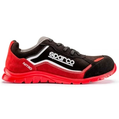 Image of Sparco Nitro S3 Shoes Red/Black Size 45