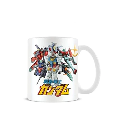 Image of Pyramid International Gundam Mug (Mobile Weapons Design) 11oz Ceramic White Mug, Coffee &amp; Large in Presentation Gift Box Official Merchandise