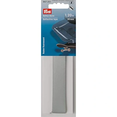 Image of Prym Reflective tape 20 mm self adhesive, Silver, One size