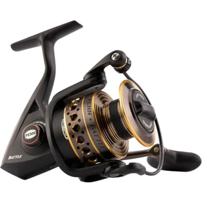 Image of PENN Battle Spinning Fishing Reel, Black, 5000