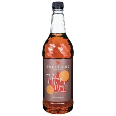 Image of Sweetbird Toffee Nut Syrup (1 Litre) Vegan Friendly