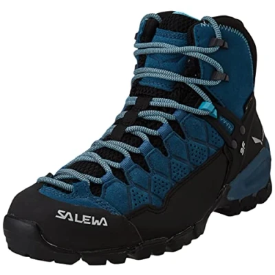 Image of SALEWA Ws Alp Trainer Mid Gtx, Mallard Blue Maui Blue, 5, FEMALE