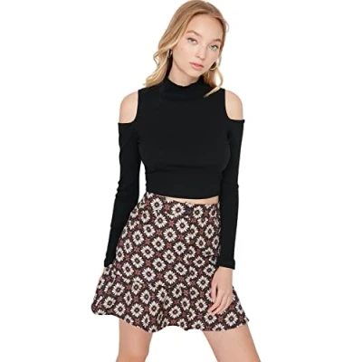 Image of Trendyol Skirt Brown Mini