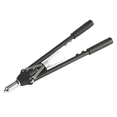 Image of Sealey Long Arm Riveter with Collection Bowl Heavy Duty