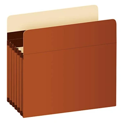 Image of Pendaflex Expanding Accordion File Pockets, Extra Durable, Expands 5.25&quot;, Letter Size, Reinforced with Dupont Tyvek Material, 10/Box (15422) Brown