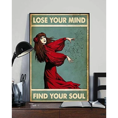 Image of Bioprocess Kate Bush Poster Singer Love Music Vintage Lose Your Mind Find Soul Art Inspired Decor Metal Sign 8x12 inches