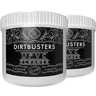 Image of Dirtbusters UPVC PVCU Cleaner &amp; Restorer For Door, Window Frame, Conservatory, Garden Furniture, Facias, PVC Plastic (2x500g)