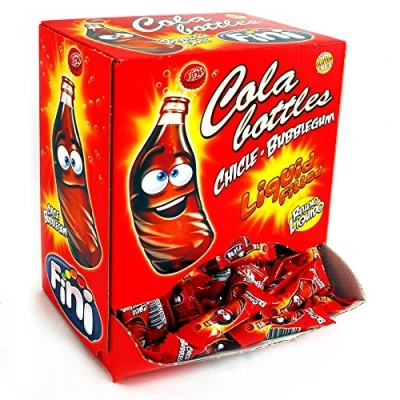 Image of FINI COLA Bottles Liquid Filled Bubblegum Retro Sweets &amp; Candy (50)