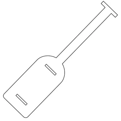 Image of Deluxe Signs Plain ID Self Tie Tags (Pack of 14) White 210x50 0.8mm Polypropylene