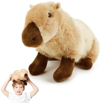 Image of Zappi Co Capybara Plush Toy (35cm) Large, Lovable River Animal, Eco Friendly, Favorite with Children, Made from Recycled Material