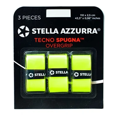 Image of Stella Azzurra Tecno Sponge, Overgrip Unisex Adult, Banana Yellow, One Size