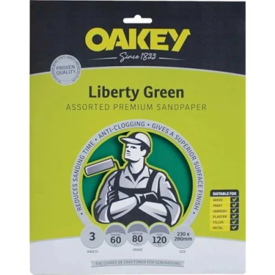 Image of Multi Purpose Green Aluminium Oxide Sheets 230 x 280mm Assorted (3)