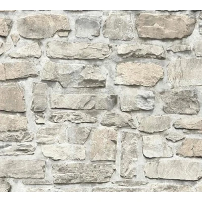 Image of A.S. Création Brick Wallpaper Elements Non Woven 10.05 m x 0.53 Grey Beige Made in Germany 363702 36370 2