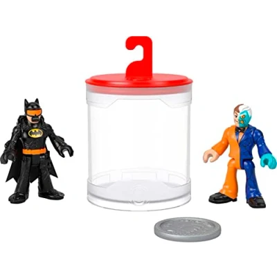 Image of Fisher Price Imaginext DC Super Friends Batman Toys, Color Changers Figure Set, &amp; Two Face for Preschool Kids Ages 3+ Years