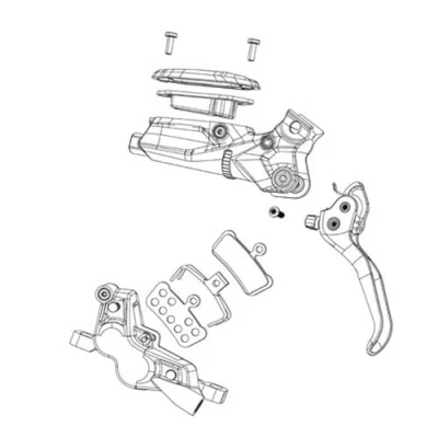 Image of Sram Unisex Adult Disc Brake Adapter 2031061713 Adapter, Silver, One Size