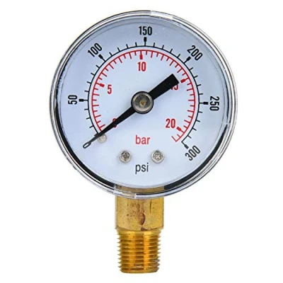 Image of Mechanical Pressure Gauge, 1/8 inch BSPT Gauge for Air Oil and Water(0 300psi,0 20bar)