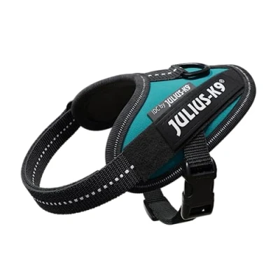 Image of Julius K9, 16IDC PG B1, IDC Powerharness, dog harness, Size: 2XL/3XS/Baby 1, Petrol Green