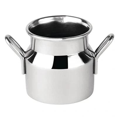 Image of NISBETS CL203 Mini Milk Churn, Stainless Steel, Small, 60 mL, 2 oz., 45 diameter, mm H
