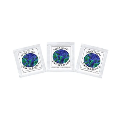 Image of Kefir Starter Cultures Pack of Freeze Dried Culture Sachets for Creamy and Mild Milk (3 sachets)