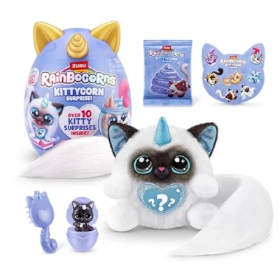Image of Rainbocorns Kittycorn Surprise Series 3 Ragdoll (Dolly) by ZURU, Plush Toy, Collectible Stuffed Animal, Eggs for Girls (Ragdoll)
