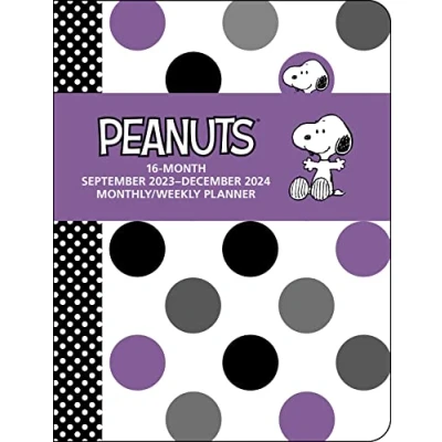 Image of Peanuts 16 Month 2023 2024 Monthly/Weekly Planner Calendar