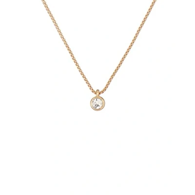 Image of Ted Baker Sininaa Crystal Pendant Necklace For Women (Gold/Crystal)