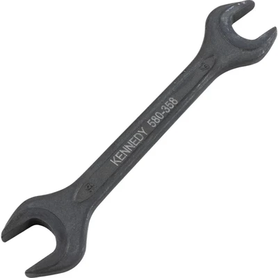 Image of Kennedy Metric Open Ended Spanner, Double End, Vanadium Steel, 17mm x 19mm