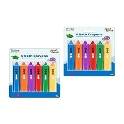 Image of FIRST STEPS BATH CRAYONS 6 PACK