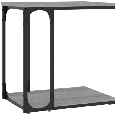 Image of vidaXL Side Table Grey Sonoma 50x35x52 cm Engineered Wood