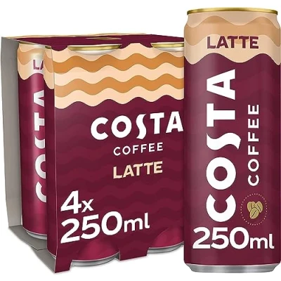 Image of Costa Coffee Latte 4 x 250 ml