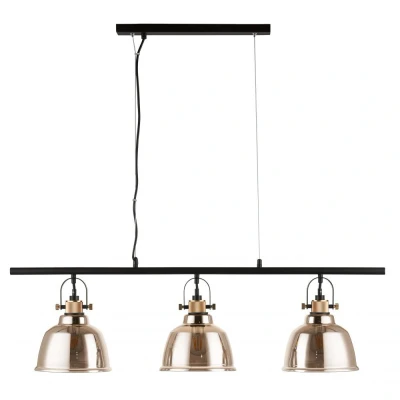 Image of Ava 3 Light Bar Gold Pendant Ceiling