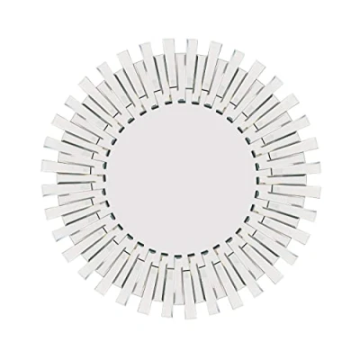 Image of Milton Manor Modern Unique 3 Dimensional Sunburst All Glass Venetian Round Wall Mirror 4Ft 120cm