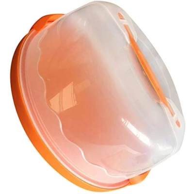 Image of Inzopo Portable Cake Cupcake Dessert Pretension Box Carrier Storage Container Orange, 23x30x13cm