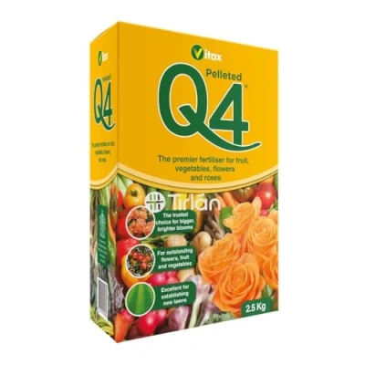 Image of Vitax Q4 Fertiliser for Professional Gardeners &amp; Vegetable Growers High Performance Plant Food to Increase Yields, Promote Healthy Growth Vegetables, Flowers, Lawns, and Gardens (Q4 2.5Kg)