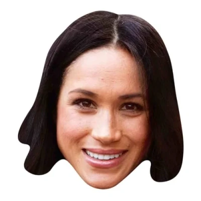 Image of Star Cutouts SM269 &quot;Meghan Markle Royal Wedding Real Talking Point&quot; Mask, One Size