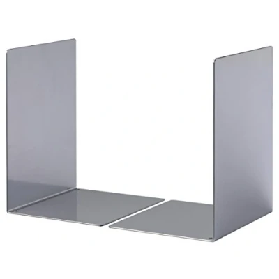 Image of Durable L Size Bookends Silver