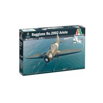 Image of Italeri 1472 1:72 Reggiane Re.2002 Ariete Model Building Kit, Standing Building, Crafts, Hobby, Gluing, Plastic Detailed Tank Military, Multi Coloured