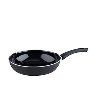 Image of Riess, 0057 022, Gourmet pan 28, Classic SCHWARZEMAILLE, Diameter 28 cm, Height 6.5 Capacity 2.2 litres, Enamel Black, Frying pan, Induction