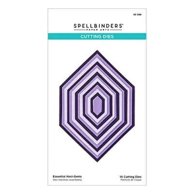 Image of Spellbinders Essential Etched Dies from The Hexi Gems Collection, Metal, ONE