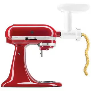 Image of KitchenAid Grinder And Cookie Press Attachment Set 5ksmfgca White