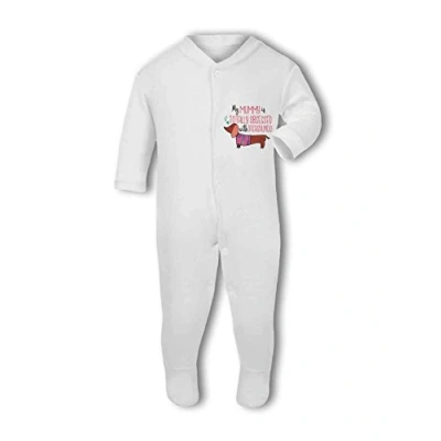 Image of My Mummy is Totally Obsessed with Dachshunds! Baby Grow Suit