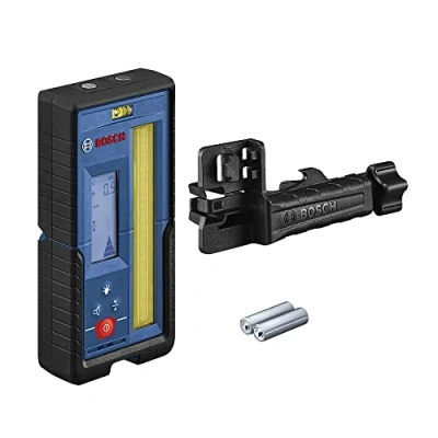 Image of Bosch Professional Measurement Laser Receiver LR 45 (red and Green Beam, RB Bracket, 2 x AA Batteries, Range: up to 300 m Radius)