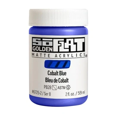 Image of Golden : SoFlat Matte Acrylic Paint 59ml Cobalt Blue