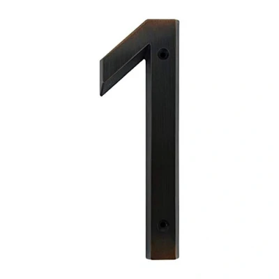 Image of HASWARE House Number Sign 6 Inch (15 cm) Vintage Style Aged Bronze Finish Door Numbers Signage Plaque Street Home Address Numerals,Zinc Alloy[Number 1]