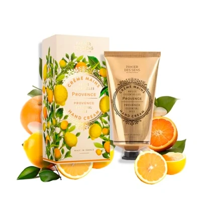 Image of Panier des Sens Provence Hand Cream for very Dry Hands and Skin Vegan Women Men With Shea Butter &amp; Olive Oil Made in France 97% Natural Ingredients 75ml