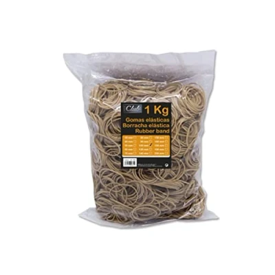 Image of Bismark 152118 Elastic Bands 10 cm Bag of 1kg