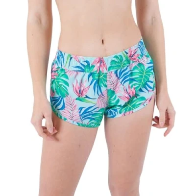 Image of Hurley Women&#039;s Java Tropical Beachrider 2.5&#039; Boardshort Swimsuit, Tide Pool, S